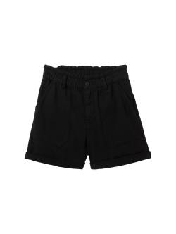 TOM TAILOR DENIM Damen Relaxed Jeans Shorts, schwarz, Uni, Gr. XS von Tom Tailor Denim