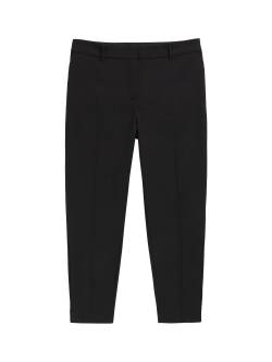 TOM TAILOR Damen Plus - Mia Slim Hose, schwarz, Uni, Gr. 54 von Tom Tailor