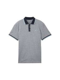 TOM TAILOR Herren Basic Poloshirt, blau, Uni, Gr. S von Tom Tailor