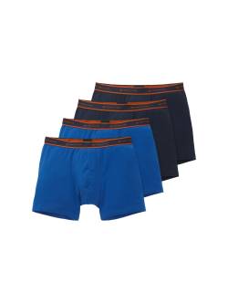 TOM TAILOR Herren Hip Pants im 4er Pack, blau, Uni, Gr. 7 von Tom Tailor