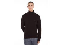 Rollkragenpullover TOMMY HILFIGER "STRUCTURE ROLL NECK" Gr. S, schwarz (black) Herren Pullover von Tommy Hilfiger