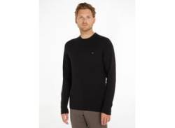 Rundhalspullover TOMMY HILFIGER "PIMA ORG CTN CASHMERE CREW NECK" Gr. XXL, schwarz (black) Herren Pullover von Tommy Hilfiger