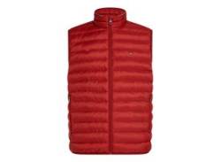 Steppweste TOMMY HILFIGER "PACKABLE RECYCLED VEST" Gr. XXXL, rot (schwarz magma), Herren, Web, Steppware, Obermaterial: 100% Polyester. Futter: 100% Polyester. Wattierung: 100% Polyester, Westen, mit Tommy Hilfiger Logostickerei von Tommy Hilfiger