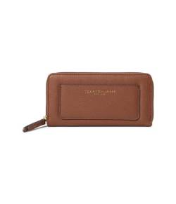 Tommy Hilfiger Amelia II Zip Around Wallet Pebble PVC Cognac One Size, Cognac, Einheitsgröße, Amelia Ii Geldbörse mit Reißverschluss, Kieselstein-Design, PVC von Tommy Hilfiger