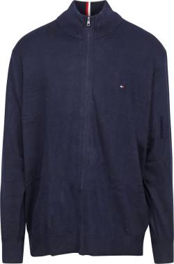 Tommy Hilfiger Big & Tall Strickjacke Navy - Größe 3XL von Tommy Hilfiger