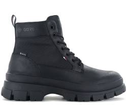 Tommy Hilfiger Chunky Leather Hybrid Boot GTX - GORE-TEX - Herren Stiefel Leder Schwarz FM0FM03800-BDS von Tommy Hilfiger