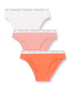 Tommy Hilfiger Damen 3 Pack (EXT Sizes) UW0UW04895 Bikini Hose, Orange (Crushed Coral/Coral Clay/Barely T), M von Tommy Hilfiger