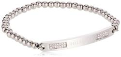 Tommy Hilfiger Damen-Armband Edelstahl Silber Metall 2780342, One size, Leder von Tommy Hilfiger