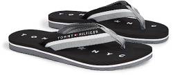 Tommy Hilfiger Damen Flip Flops Tommy Loves NY Beach Sandal, Schwarz (Black), 37 von Tommy Hilfiger