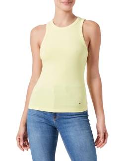 Tommy Hilfiger Damen SLIM 5X2 RIB TANK TOP NS WW0WW38635 Andere Strickoberteile, Gelb (Yellow Tulip), M von Tommy Hilfiger