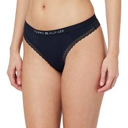 Tommy Hilfiger Damen String Tanga, Blau (Desert Sky), L von Tommy Hilfiger