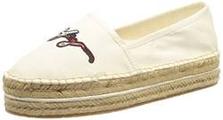 Tommy Hilfiger Damen Tommy Signature Espadrille Hausschuh, Ecru, 39 EU von Tommy Hilfiger