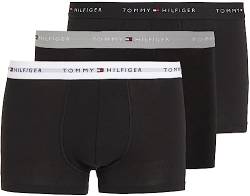 Tommy Hilfiger Herren 3p Wb Um0um02763 Trunk, Mehrfarbig (Grey Heather/Black/White), S EU von Tommy Hilfiger