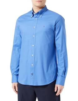 Tommy Hilfiger Herren Hemd Oxford Regular-Fit Langarm, Blau (Shirt Blue), 38 von Tommy Hilfiger