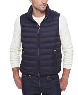 Tommy Hilfiger Herren Lightweight Packable Puffer Vest Daunenweste, Schwarz, 2X von Tommy Hilfiger