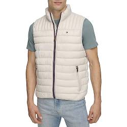 Tommy Hilfiger Herren Lightweight Packable Puffer Vest Daunenweste, EIS, M von Tommy Hilfiger