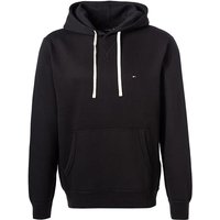 Tommy Hilfiger Herren Hoodie schwarz Baumwolle unifarben von Tommy Hilfiger