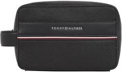 Tommy Hilfiger Herren TH Corp WASHBAG PU AM0AM13048 Kulturbeutel, Black (Black) von Tommy Hilfiger