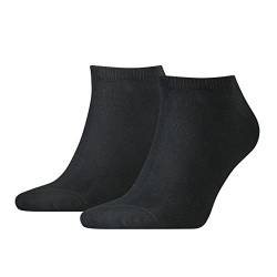 TOMMY HILFIGER Herrensocken Sneaker Doppelpack schwarz Größe 39-42 von Tommy Hilfiger