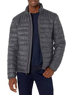 Tommy Hilfiger Herren Men's Water Resistant Ultra Loft Down Alternative Puffer Jacket Daunenalternative Mantel, Anthrazit, M von Tommy Hilfiger