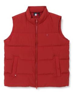 Tommy Hilfiger DOWN VEST Weste Herren, Rot (Dark Magma), L von Tommy Hilfiger