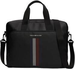 Tommy Hilfiger Herren Laptoptasche Foundation Computer Bag mit Reißverschluss, Schwarz (Black), Einheitsgröße von Tommy Hilfiger