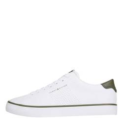 Tommy Hilfiger Herren Vulcanized Sneaker Low Schuhe, Weiß (White), 43 von Tommy Hilfiger