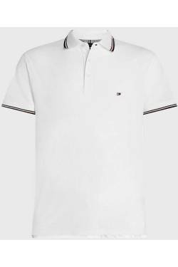 Tommy Hilfiger Slim Fit Poloshirt Kurzarm weiss von Tommy Hilfiger