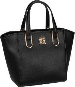 Tommy Hilfiger TH Timeless Medium Tote FA23  in Schwarz (5.3 Liter), Handtasche von Tommy Hilfiger