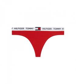 Tommy Hilfiger für Damen. UW0UW02198 Tanga 85 rot (S), Heimtextilien, Baumwolle, Nachhaltig von Tommy Hilfiger