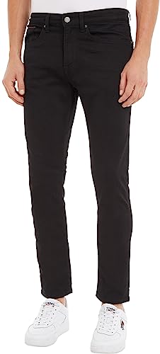 Tommy Jeans Herren Jeans Austin Slim Tapered Stretch, Schwarz (New Black Stretch), 30W / 34L von Tommy Hilfiger