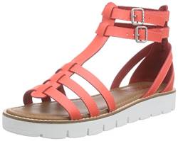 Hilfiger Denim S1385ANDA 2A, Damen T-Spangen Sandalen, Pink (PINK POPPY 664), 37 EU von Tommy Jeans