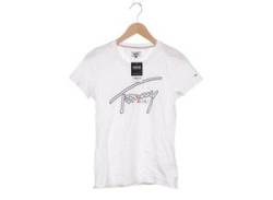 Tommy Jeans Damen T-Shirt, weiß, Gr. 34 von Tommy Jeans