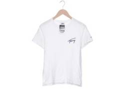 Tommy Jeans Damen T-Shirt, weiß, Gr. 34 von Tommy Jeans