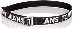 Tommy Jeans Damen TJW Contrast Webbing Belt 2.5 Grtel, Black, 85 cm von Tommy Jeans