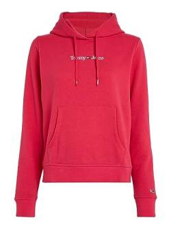 Tommy Jeans Damen TJW REG SERIF LINEAR DW0DW15649 Hoodies, Rosa, L von Tommy Jeans