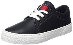 Tommy Jeans Damen Vulcanized Sneaker Lace Up Schuhe, Schwarz (Black), 39 von Tommy Jeans