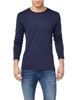 Tommy Jeans Herren Tjm Original Rib Longsleeve Tee Dm0dm04409 Langarm Strickoberteile, Blau, XL EU von Tommy Jeans