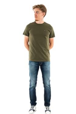 Tommy Jeans Herren Tjm Xslim Jersey Tee Dm0dm04411 Langarmhemd, Grün (Fatigue Green), XS EU von Tommy Jeans