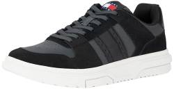 Tommy Jeans Herren Sneaker Brooklyn aus Wildleder, Schwarz (Black), 44 von Tommy Jeans