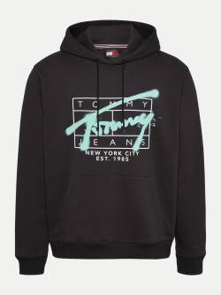 Tommy Jeans Logo-Hoodie mit Graffiti-Signatur, Größe M von Tommy Jeans