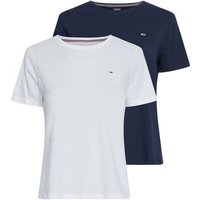 Tommy Jeans Rundhalsshirt TJW 2PACK SOFT JERSEY TEE (2-tlg., 2er-Pack) mit Tommy Jeans Logo-Flag-Stickerei von Tommy Jeans