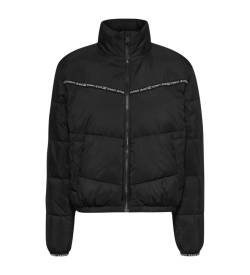 Tommy Jeans für Damen. DW0DW17238 Leichter, gesteppter Anorak schwarz (M), Lässig, Nylon, Langarm von Tommy Jeans