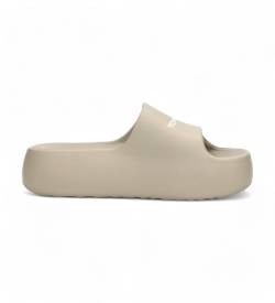 Tommy Jeans für Damen. EN0EN02454 Beigefarbene Flip-Flops mit dicken Sohlen (39/40), 3 bis 5 cm, Keine, Lässig, Strandbekleidung von Tommy Jeans