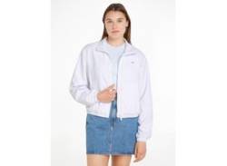 Windbreaker TOMMY JEANS "TJW ESSENTIAL JACKET" Gr. L (40), weiß (white) Damen Jacken mit Stehkragen von Tommy Jeans