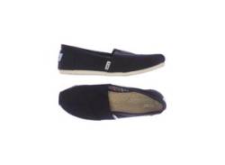 Toms Damen Halbschuh, schwarz, Gr. 38.5 von Toms Shoes