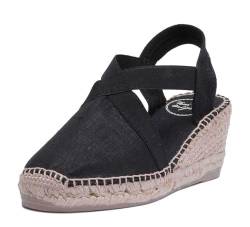 Toni Pons Damen-Espadrille aus Baumwolle - TER - Schwarz, 38 EU von Toni Pons