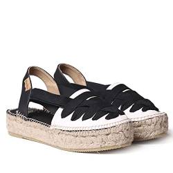 Toni Pons Damen-Espadrille aus Baumwollstoff - Rio-CU - Schwarz, 41 EU von Toni Pons