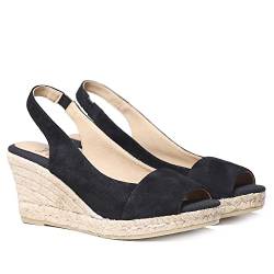 Toni Pons Wildleder-Espadrille für Damen - Monza-A - Schwarz, 39 EU von Toni Pons