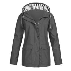 trenchcoat damen kurz frühling mode übergangsjacke damen regenjacke gefüttert übergangsjacken teddyjacke damen leichte+windjacke+damen regenjacke damen wassersäule 20.000 regenmantel 100 wasserdicht von Topassion